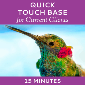 Schedule a Quick Touch Base with Hummingbird Marketing Services (for Current Clients)