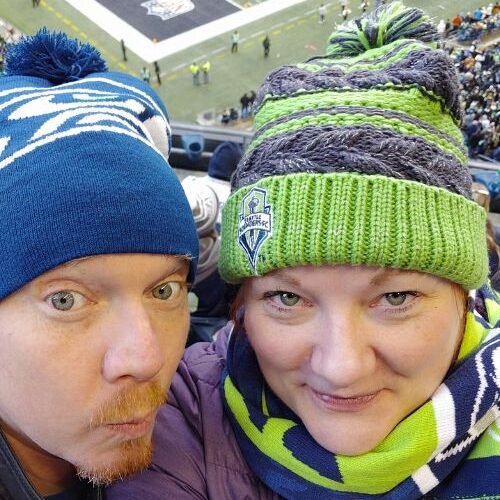 Go Hawks!! Fun Times at Lumen Field in Seattle, Wash. • Andi Lucas, Hummingbird Marketing Services