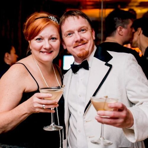 All Dressed Up for a Gatsby Ball at Six Seven Restaurant in The Edgewater Hotel in Seattle, Wash. • Andi Lucas, Hummingbird Marketing Services