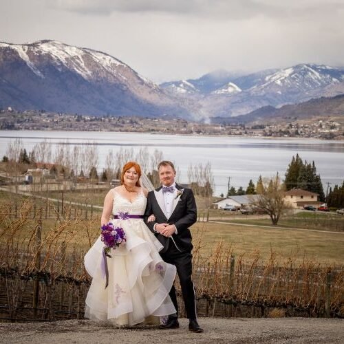 Wedding Day at Tsillan Cellars in Chelan, Wash. • March 21, 2021 (3-2-1) • Andi Lucas, Hummingbird Marketing Services
