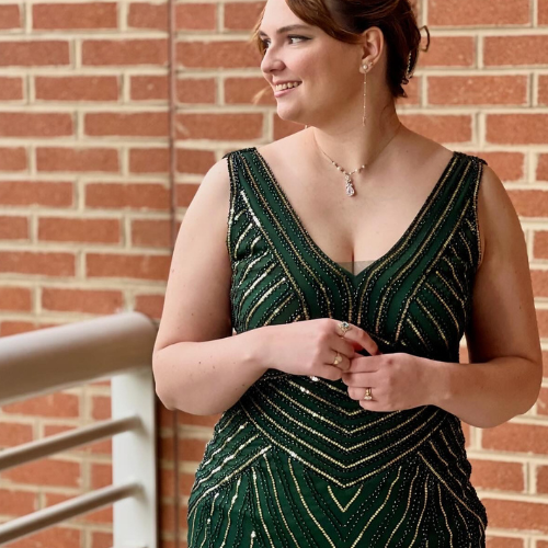 Being my Husband's date to Barrister's Ball for WVU Law School. February 2024.