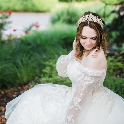 Me living out my princess dreams at my wedding. Dress from Conni & Franc. Photography by Full Frame Photography, Mason, Ohio.