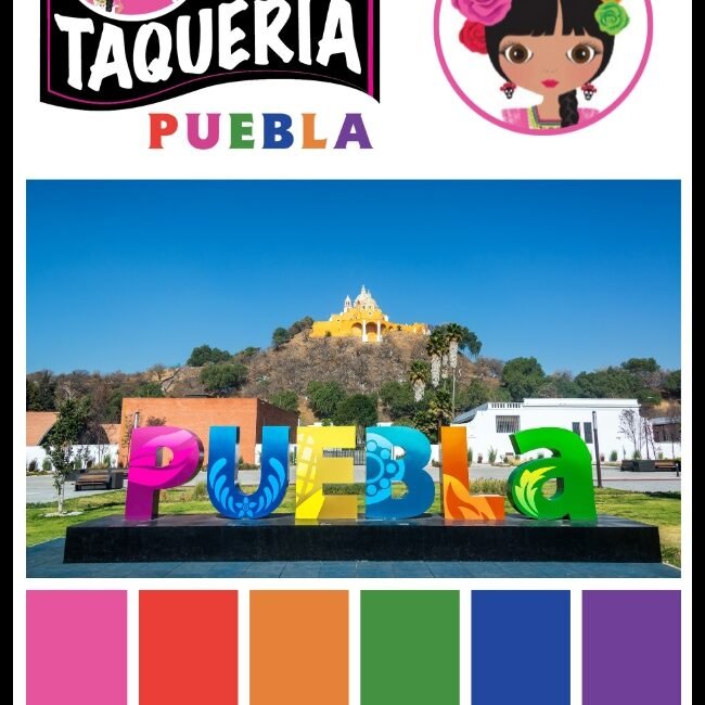 Taqueria Puebla's Color Palette & Branding