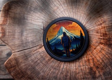 Coach Dave Erland's logo as a patch, branding by Hummingbird Marketing Services