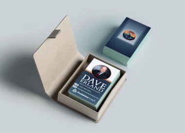 Coach Dave Erland's Business Cards, branding by Hummingbird Marketing Services