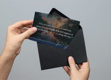 Coach Dave Erland's Thank You Cards, branding by Hummingbird Marketing Services