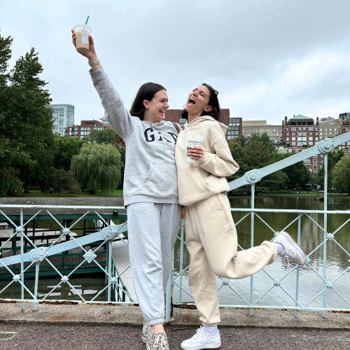 Living in Boston's Back Bay, I love going for walks in the Public Garden (and stopping for Starbucks) • Julia Giordano, Hummingbird Marketing Services