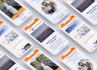 Methow Valley Lavender Website Shown on Mobile, responsive design by Hummingbird Marketing Services