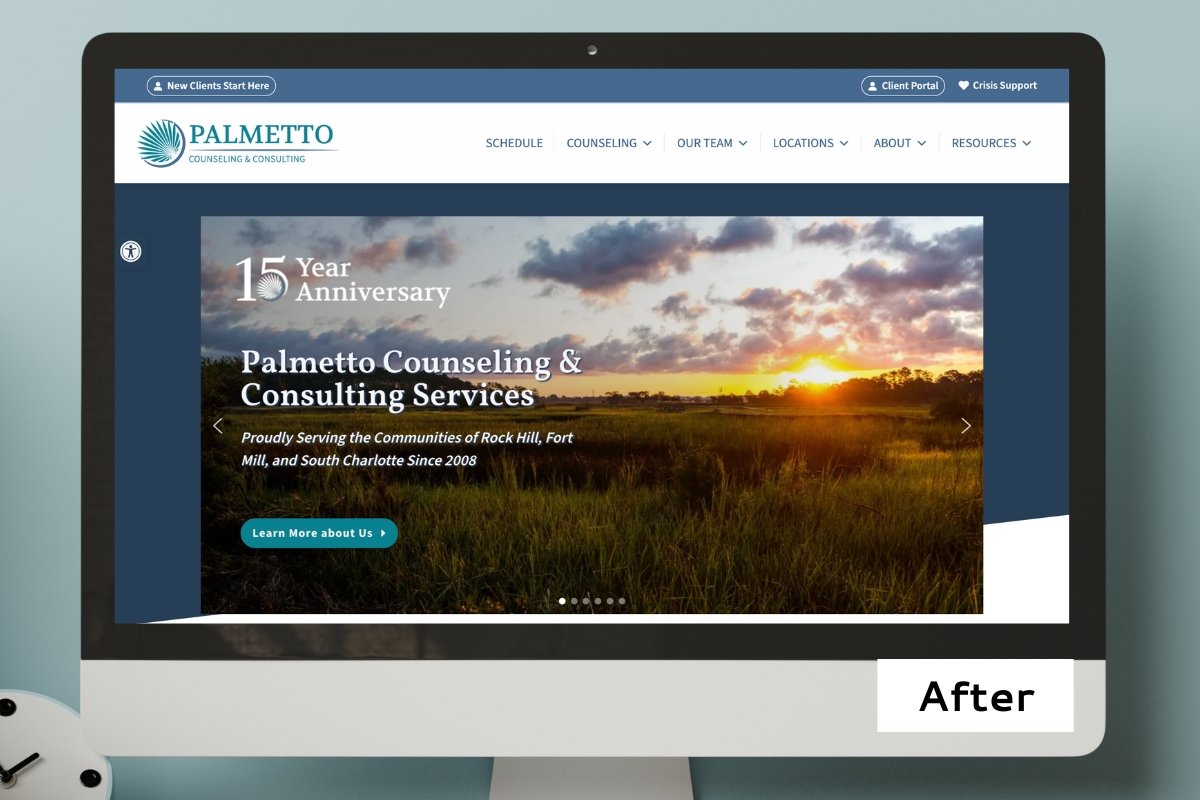 Palmetto Counseling New Website Designed by Hummingbird Marketing Services in Seattle