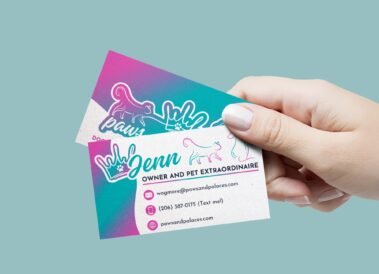 Business Cards for Jenn, Founder & Owner of Paws and Palaces