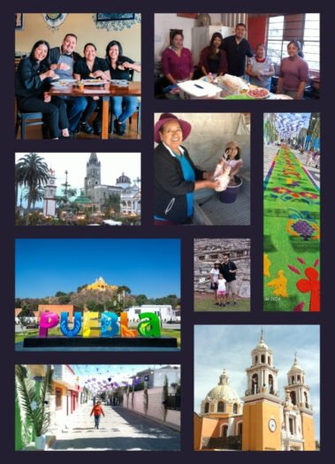Taqueria Puebla's website is filled with family photos from living in and visits to Puebla, Mexico.