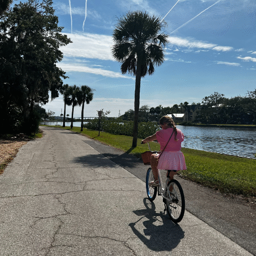 Going for a bike ride around St. Augustine, FL • Sarah Fils-Aime, Hummingbird Marketing Services