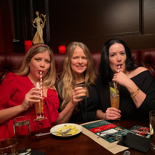 Savoring pre-Christmas cocktails with my mom and sister • Sarah Fils-Aime, Hummingbird Marketing Services