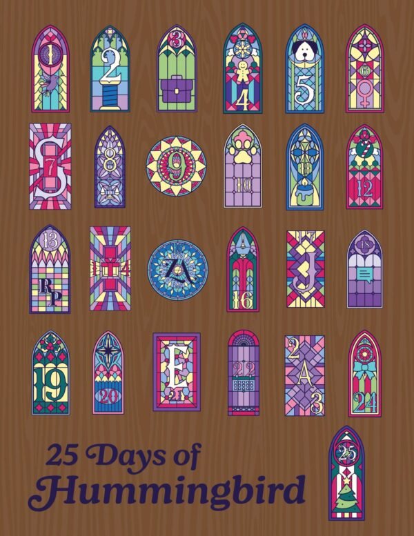 25 Days of Hummingbird Coloring Book Cover