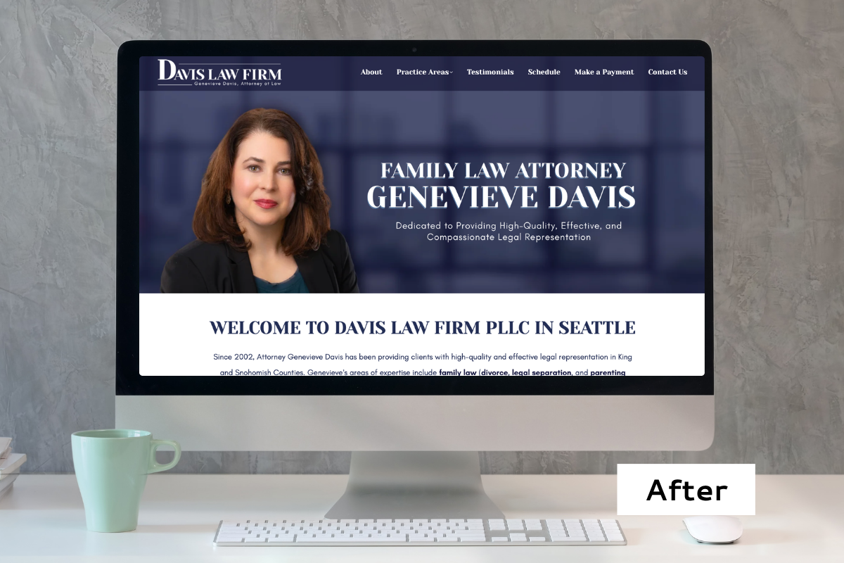 Davis Law Firm: After Website Redesign