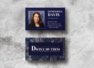 Davis Law Firm Business Cards | New Brand and Logo Design by Hummingbird Marketing Services