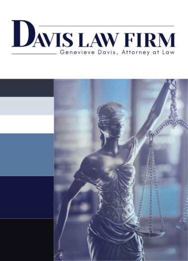 Davis Law Firm's Brand Color Palette, branding by Hummingbird Marketing Services